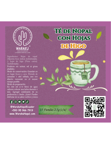 INFUSION FUNCIONAL NOPAL CON HOJAS DE...